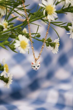 Collier Tête de chat 'Tabby' | NACH BIJOUX