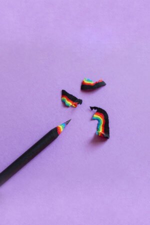 Crayon 'Rainbow' noir