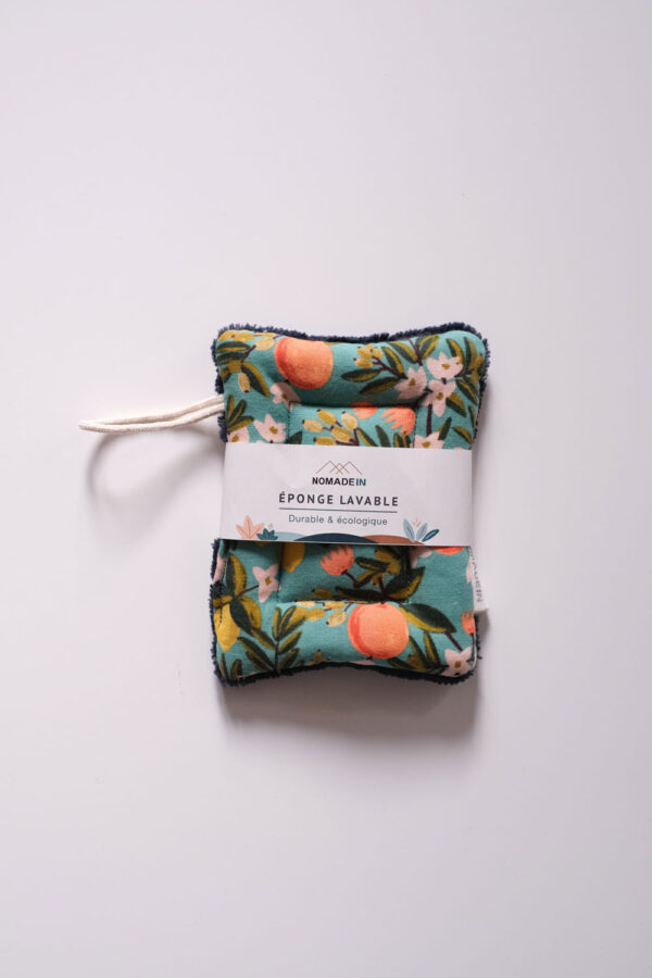 Éponge lavable Citrus Floral Tea | NOMADEIN