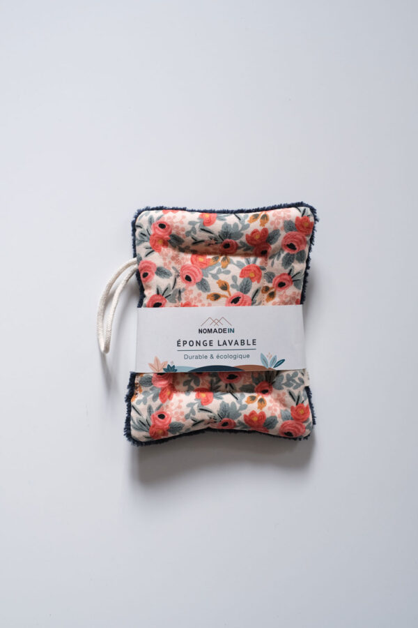 Éponge lavable Primavera Rosa Rose | NOMADEIN