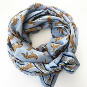 Foulard "Bengale" bleu