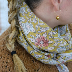 Foulard "Coeur" Curry