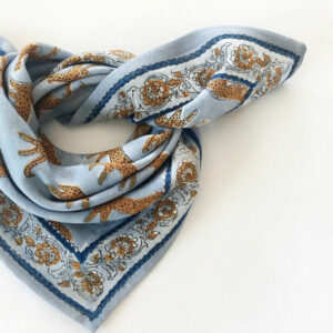Foulard enfant "Bengale" bleu