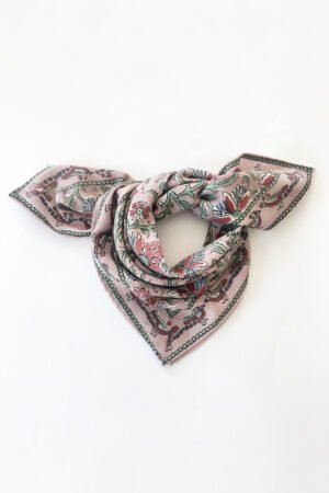 Foulard enfant "Bird" rose