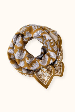 Foulard Latika 'Ours' Tapenade | APACHES COLLECTIONS