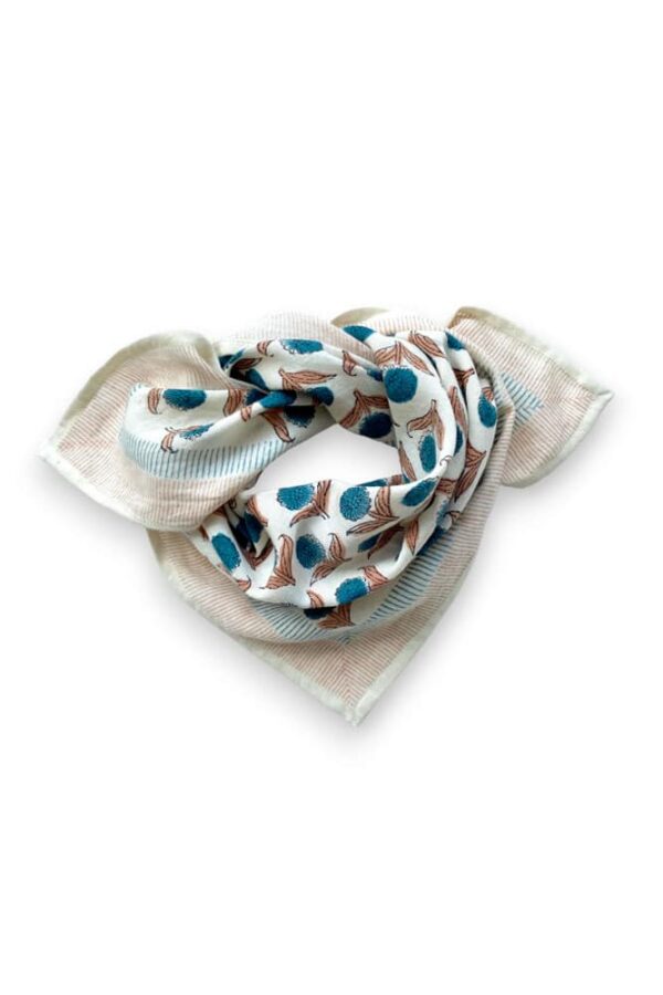 Petit foulard Manika 'Lotus' Chamallow