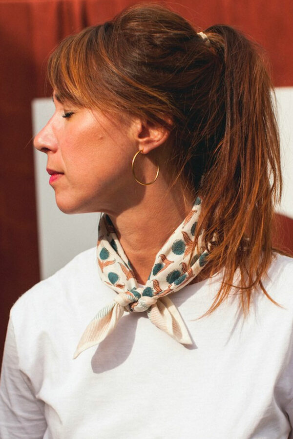 Foulard Manika 'Lotus' Chamallow