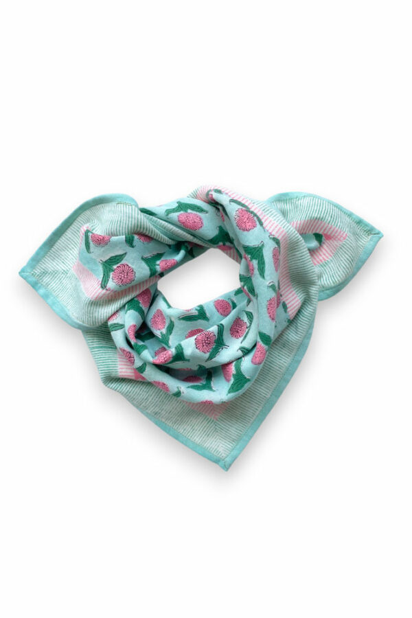 Petit foulard Manika 'Lotus' Mint