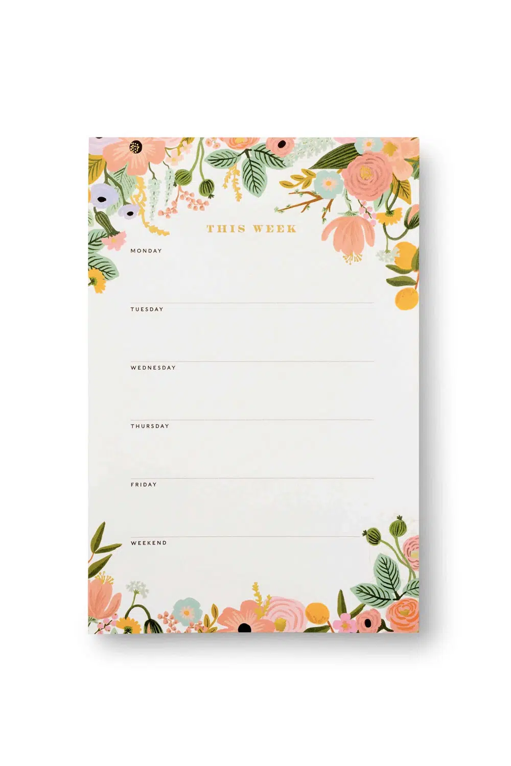 Grand bloc-notes 'Garden party pastel'