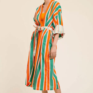 Kimono long 'Manon Stripes' | LUCAS DU TERTRE