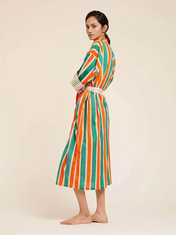 Kimono long 'Manon Stripes' | LUCAS DU TERTRE