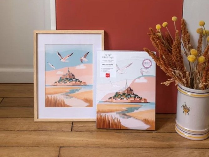 Kit peinture numérotée 'Mont Saint-Michel' | LA PETITE ÉPICERIE