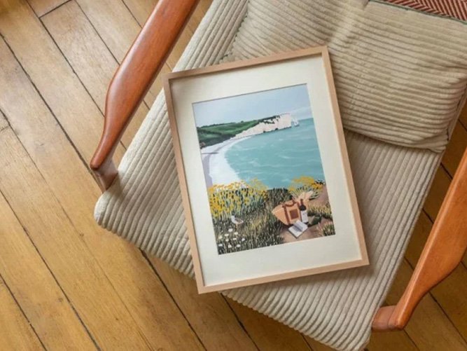 Kit peinture numérotée 'Picnic à Étretat' | LA PETITE ÉPICERIE