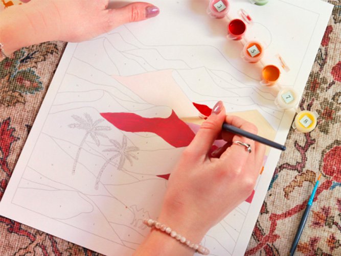 Kit peinture numérotée 'Sahara' | LA PETITE ÉPICERIE