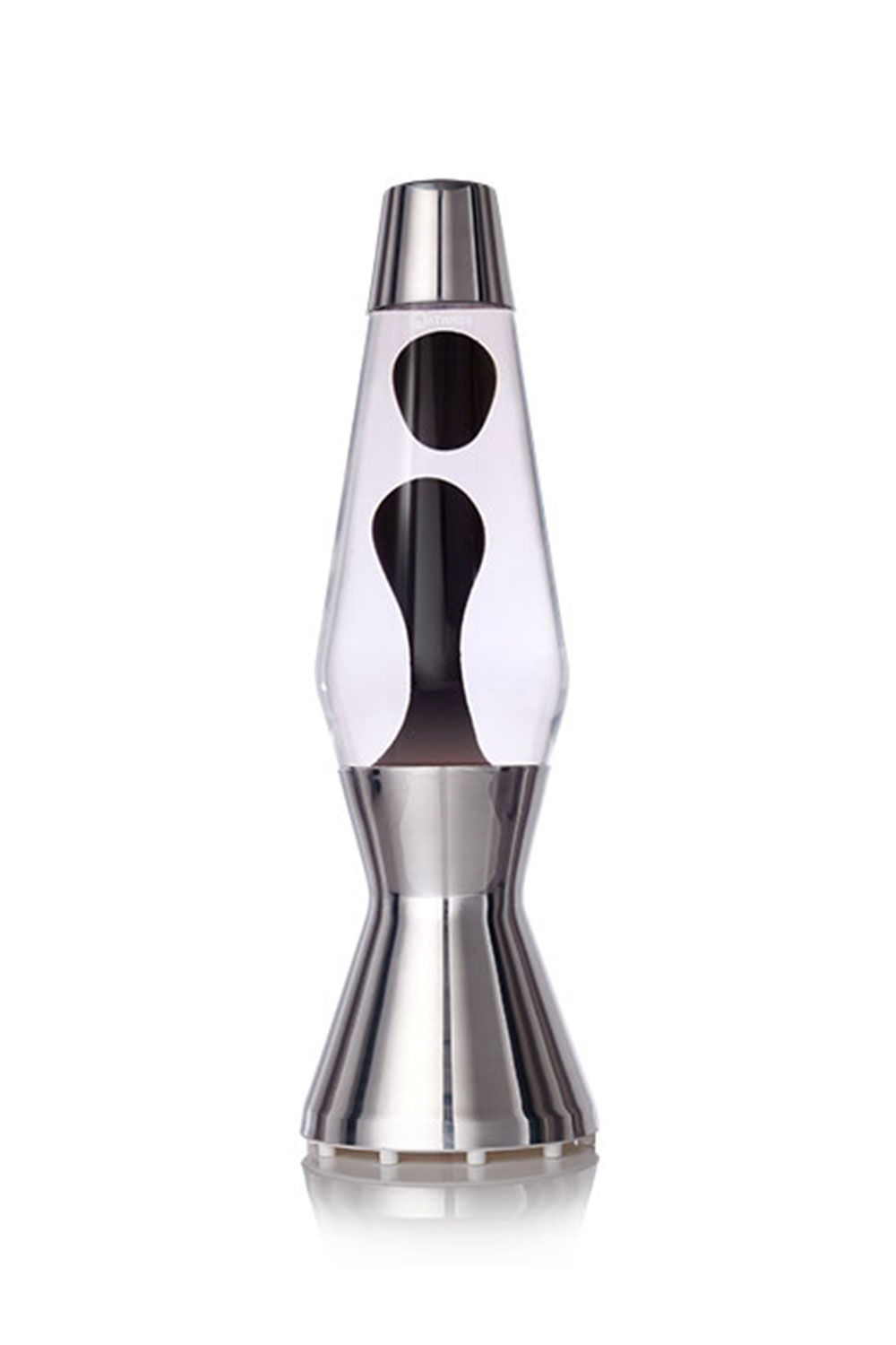Lampe à lave 'Astro' Argentée Transparent-Noir | MATHMOS