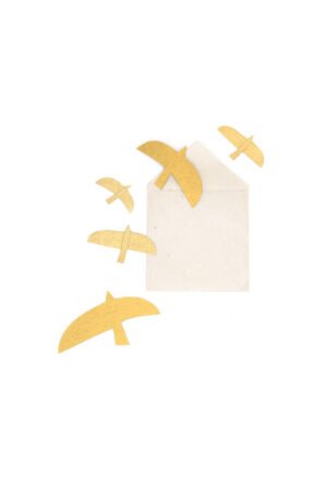 Oiseaux de mer papier or