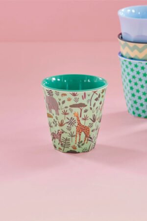 Petit Gobelet 'Jungle Animal' Vert | RICE