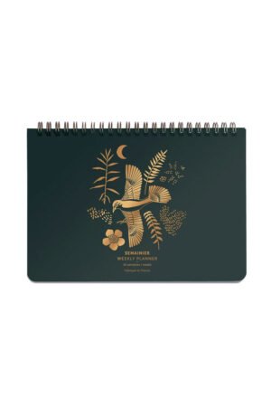 Planner/Semainier 'Liberté' vert sapin