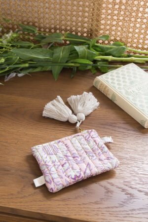 Porte-monnaie 'Lois' Pink Daisy Garden | LOUISE MISHA