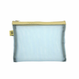 Pochette mesh M bleu ciel