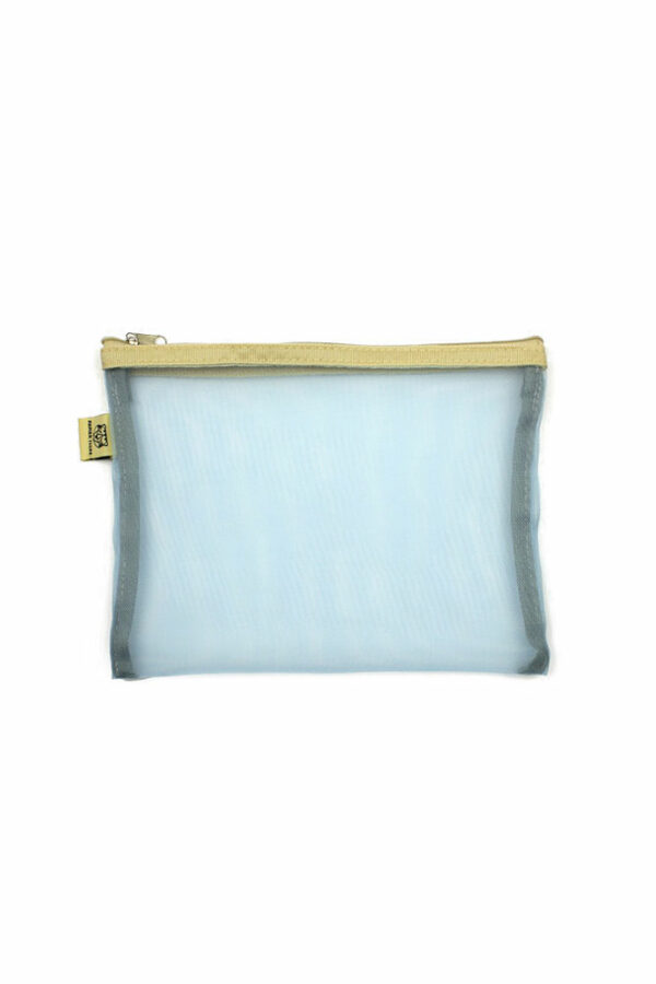 Pochette mesh M bleu ciel
