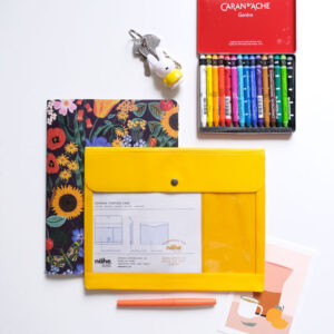 Pochette Nähe 'Organizer' A5 Yellow | HIGHTIDE