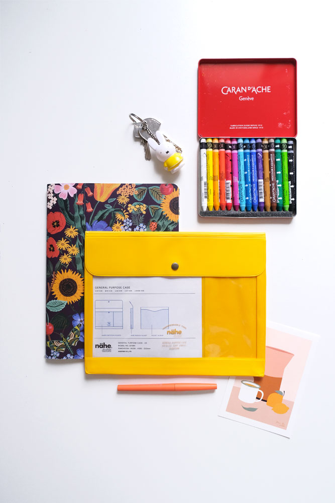 Pochette Nähe 'Organizer' A5 Yellow | HIGHTIDE