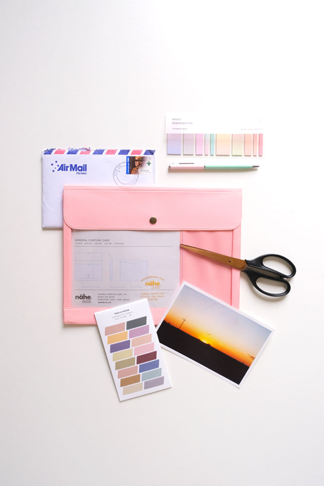 Pochette Nähe 'Organizer' A5 Pink | HIGHTIDE