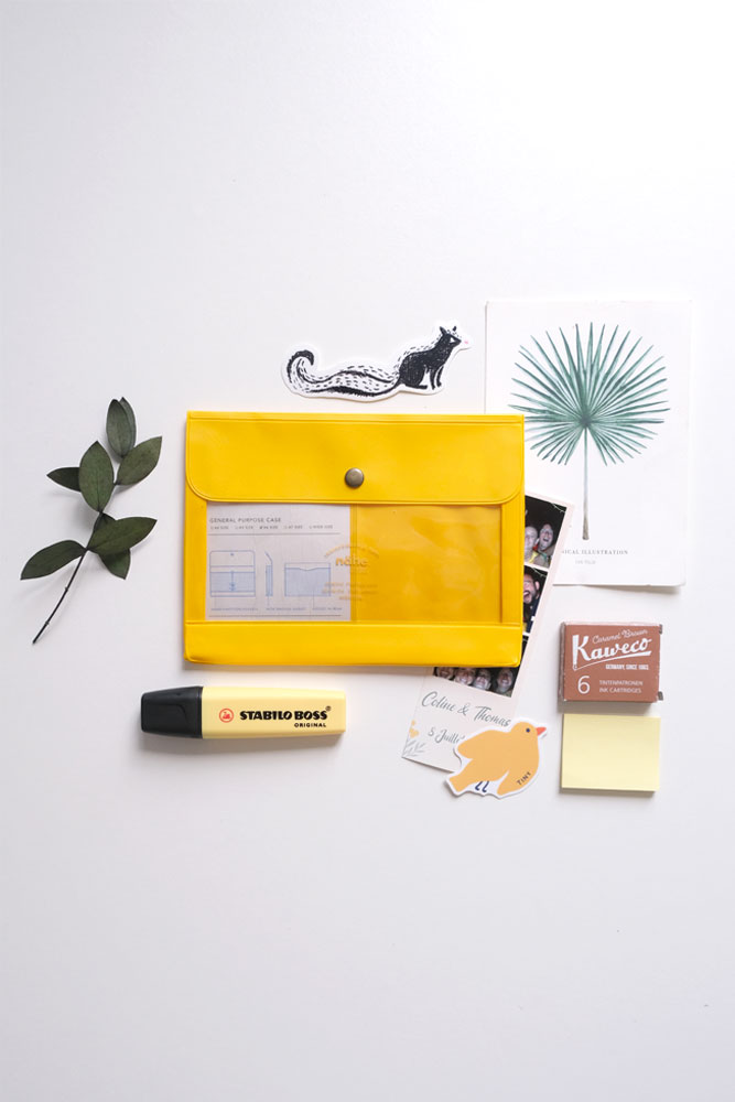 Pochette Nähe 'Organizer' A6 Yellow | HIGHTIDE