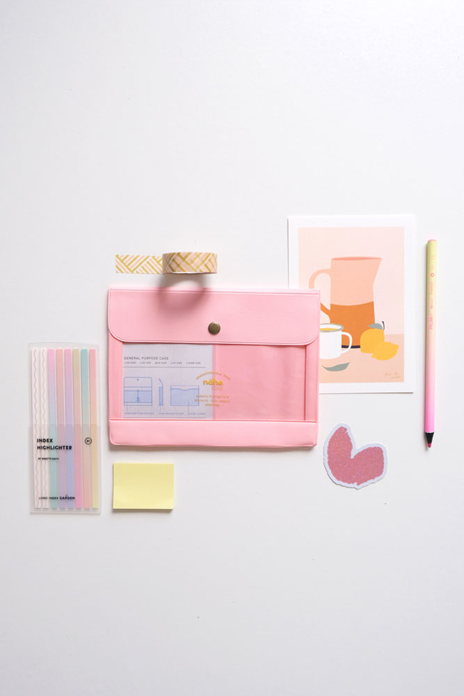 Pochette Nähe 'Organizer' A6 Pink | HIGHTIDE