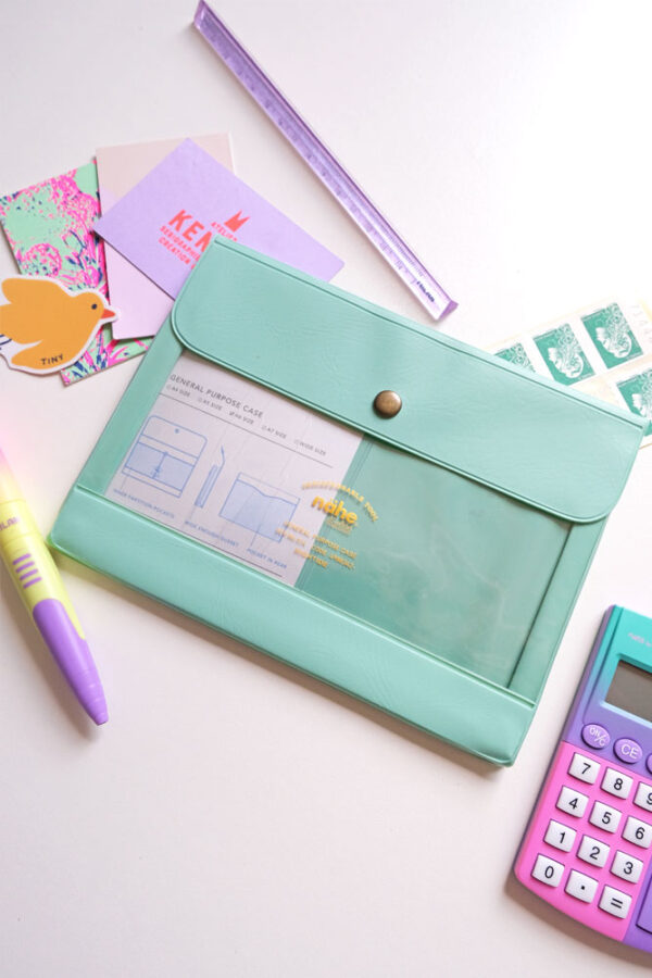 Pochette Nähe 'Organizer' A6 Mint | HIGHTIDE
