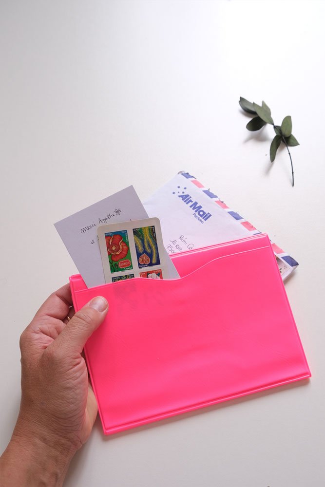 Pochette Nähe 'Travel' Neon pink | HIGHTIDE
