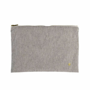 Pochette plate Finette 'Caviar' L