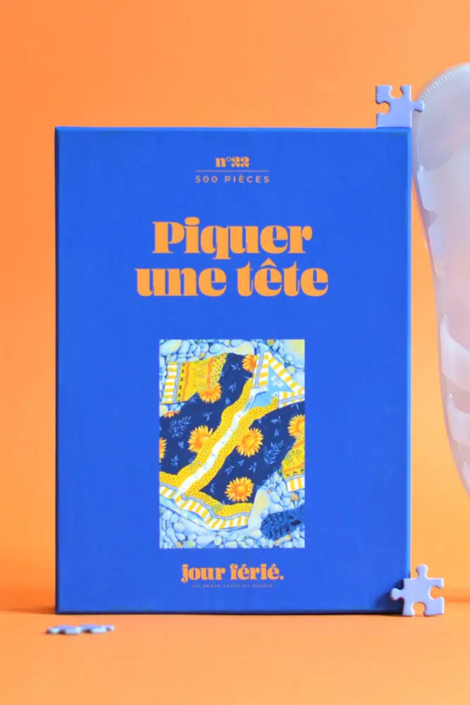 Puzzle 500 pièces 'Piquer une tête' | JOUR FÉRIÉ