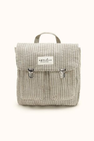Sac à dos 'Suji' Khadi Kaki | APACHES COLLECTIONS