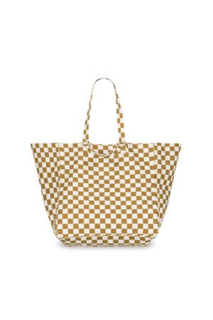 Sac cabas 'Elisa' Damier Caramel