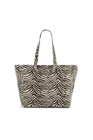 Sac cabas 'Elisa' Zebrou Greige