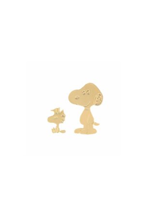 Pin's 'Snoopy et Woodstock' Doré