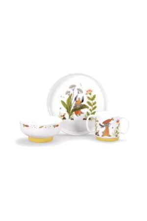 Set vaisselle porcelaine 'Trois petits lapins' | MOULIN ROTY