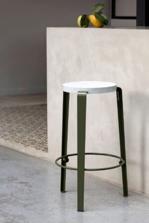 Tabouret Milou 66cm en plastique recyclé Venezia | TIPTOE