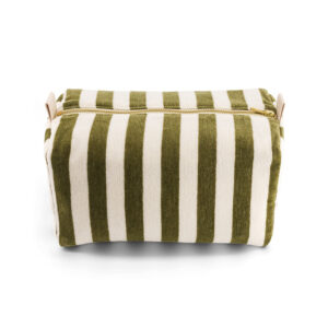 Trousse de Toilette 'Vic' Rayures Kaki