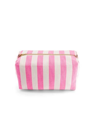 Trousse de toilette 'Vic' Rayures Rose fluo