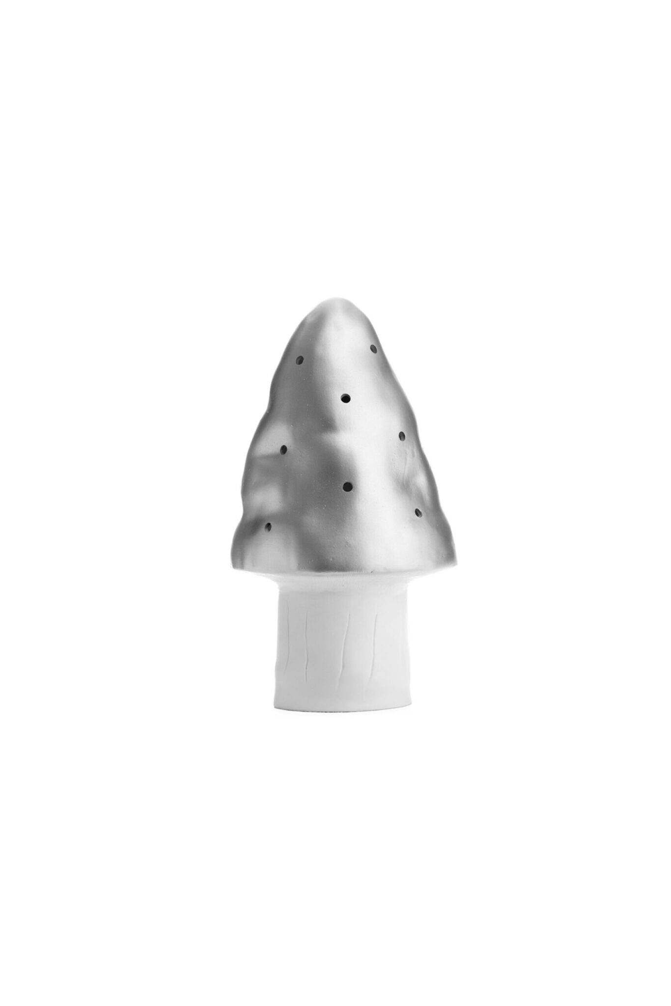 Veilleuse champignon argentée