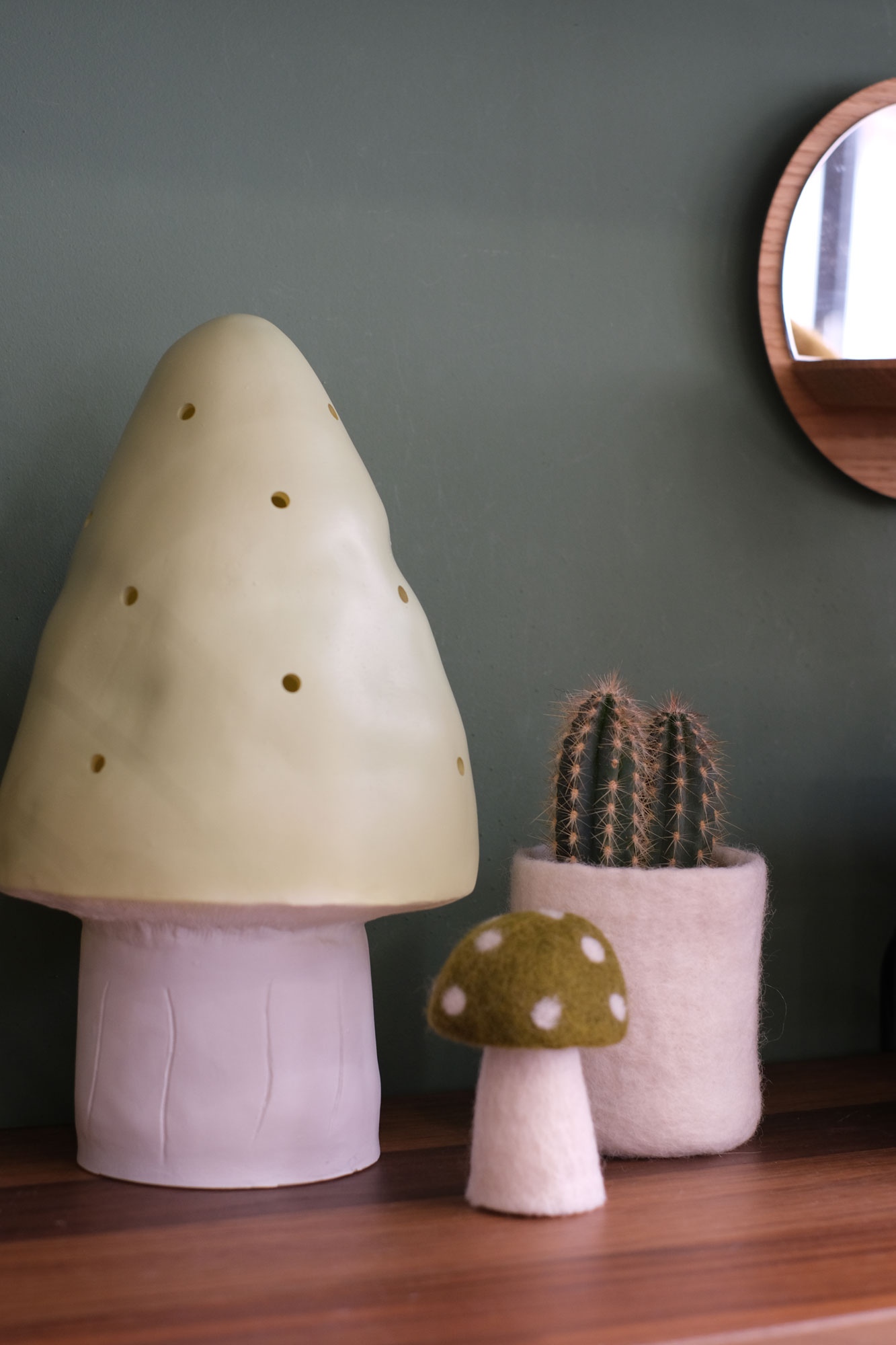 Veilleuse champignon olive PM