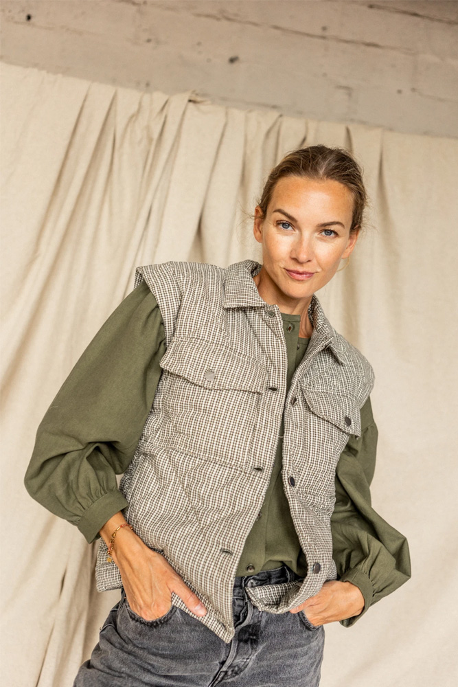 Veste 'Vimil' Khadi Kaki | APACHES COLLECTIONS