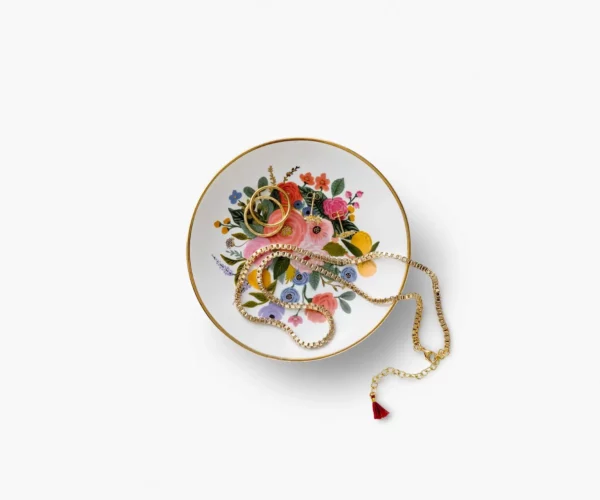 Vide poche en porcelaine 'Garden party bouquet'
