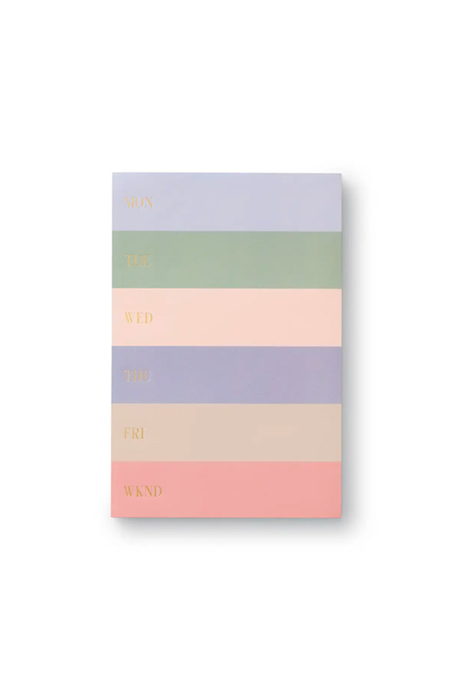 Bloc-notes hebdomadaire 'Colorblock' | RIFLE PAPER CO