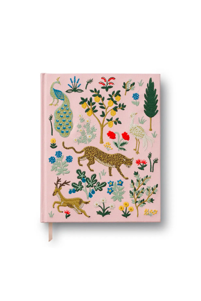 Carnet à croquis brodé 'Menagerie' | RIFLE PAPER CO