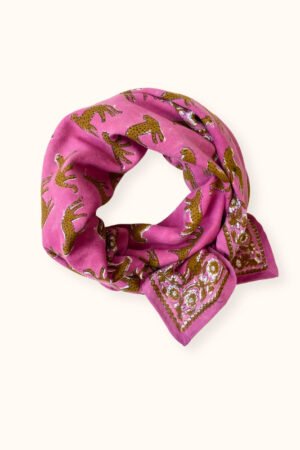 Foulard Latika 'Bengale' Fuchsia | APACHES COLLECTIONS