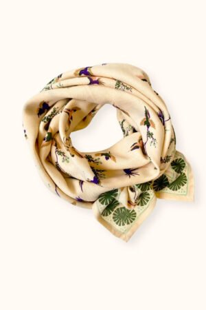 Foulard Latika 'Cerisier' Kaki | APACHES COLLECTIONS